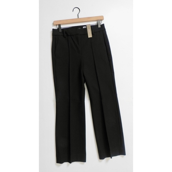 NWT!! J. CREW Cropped Natalia Pants Four-Season Stretch Trousers Black Size 4 - Picture 3 of 16